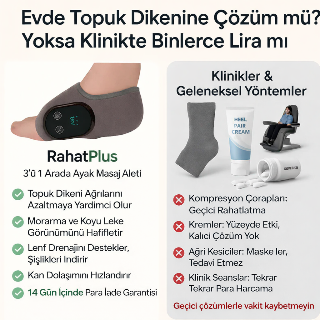 RahatPlus 3'ü 1 Arada Ayak Masaj Ve Terapi Cihazı